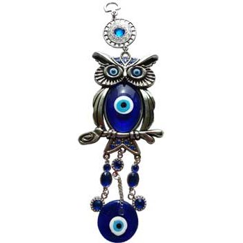Watching Owl Evil Eye wall hanging