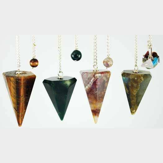 Faceted 6-Side Pendulum 7.5-inch for spiritual guidance and divination