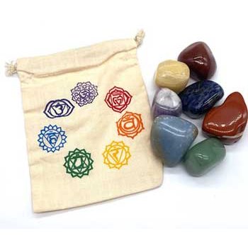 set 0f 7 7 Chakra tumbled stones