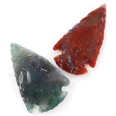 Set of 100 natural arrowhead stones sized 1 to 2.25 inches for empath protection and spiritual rituals