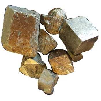 1 lb Pyrite cubed stones
