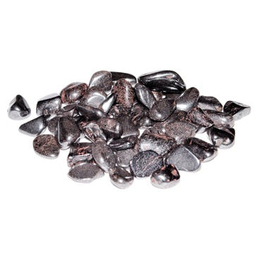 1 lb Hematite tumbled chips 3-5mm
