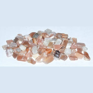 1 lb Moonstone tumbled chips 5-9mm