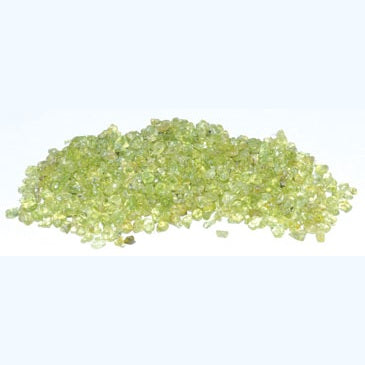 1 lb Peridot tumbled chips 2-4mm