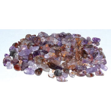 1 lb Super 7 tumbled chips 5-7mm