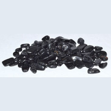 1 lb Tourmaline, Black tumbled chips 6-8mm