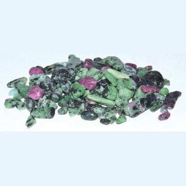 1 lb Zosite, Ruby tumbled chips 5-7mm