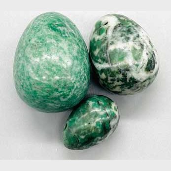 set of 3 Jade Yoni eggs