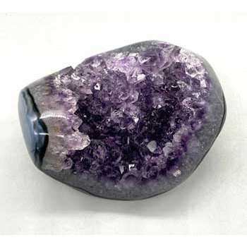 Polished full body Amethyst crystal weighing 0.5-1.1 pounds for empath protection and spiritual healing
