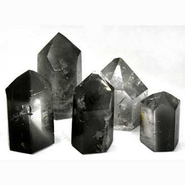 ~3# Flat of Phantom Quartz Points polished