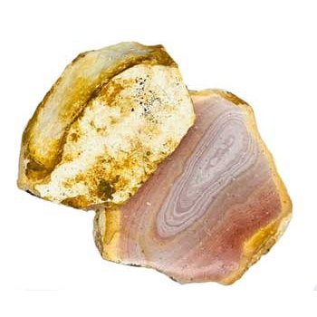 set of 2 1.6-2.0# Jasper, Polycrome polished 1 side