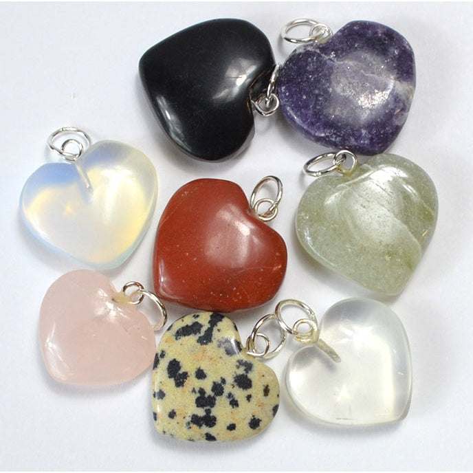 Crystal Heart Pendant, Set of 50
