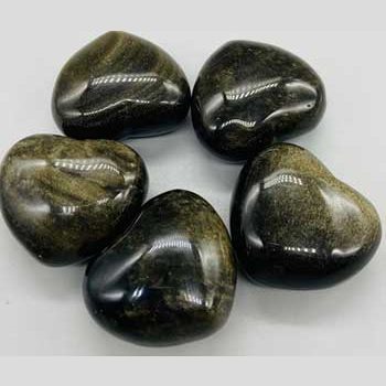 2" Obsidian, Golden heart