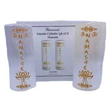 Namaste Selenite harmonizer set of 2