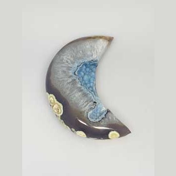 medium Moon Druze Agate Geode