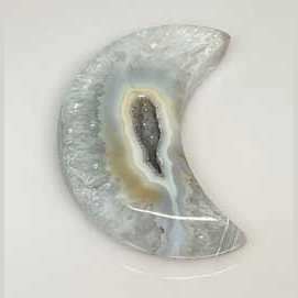 small Moon Druse Agate Geode