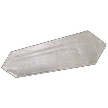 Double Terminated Quartz Point 2" faceted