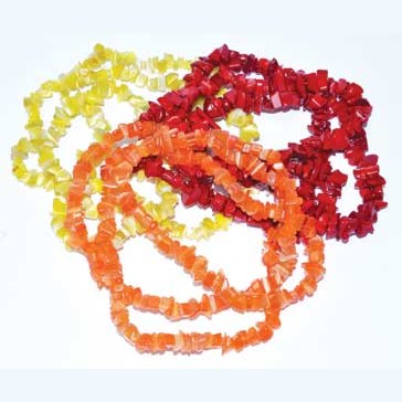 32" Mixed Glass chip necklace