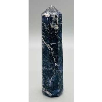 3-4" Iolite W Black Mica obelisk