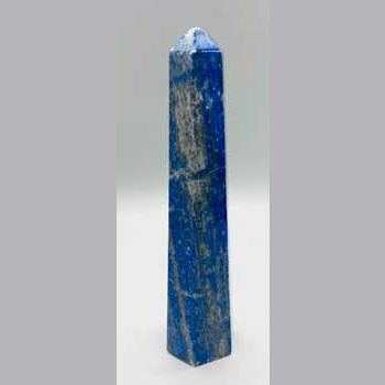 Lapis obelisk crystal obelisk for spiritual balance and clarity, 6+ inches tall