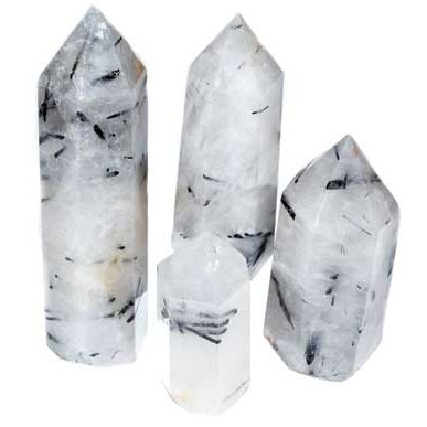 2 1/2"+ Quartz, Black Rutilated