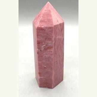 3-inch Rhodonite obelisk crystal with unique colors for stress relief and meditation from China