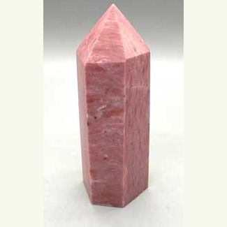 3-inch Rhodonite obelisk crystal with unique colors for stress relief and meditation from China