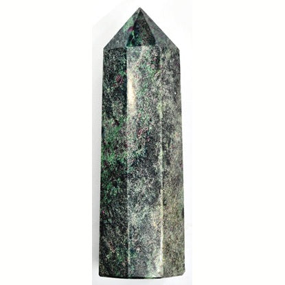 6"+ Ruby Zoisite W Mica obelisk