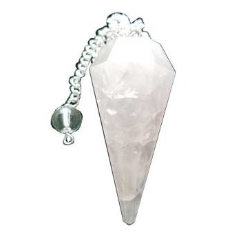 Rose Quartz Pendulum, 6-Sided