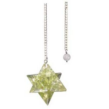 Merkabah Peridot Orgone pendulum