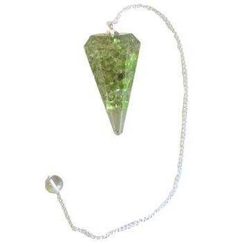 Peridot Orgone pendulum