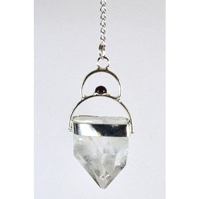Apophyllite Pendulum with Silver Chain