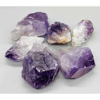 1 lb bulk amethyst rough points from Brazil for spiritual healing and protection