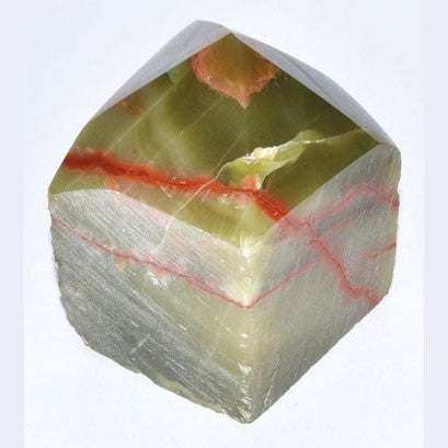 Green Aragonite polished point crystal, 2-3 inches, grounding and stabilizing for empaths and spiritual rituals