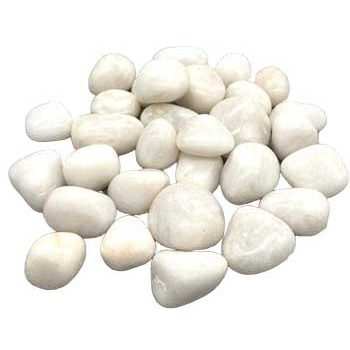1 lb Agate, White tumbled stones