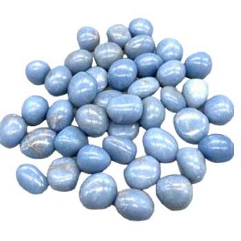 1 lb Angelite tumbled stones