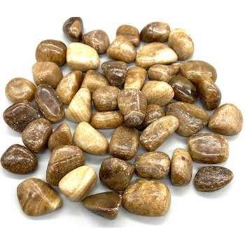 Aragonite Tumbled Stones grounding crystals for emotional balance and chakra healing, 1 lb pack