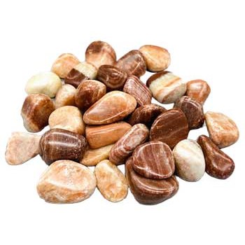 1 lb Aragonite, Red tumbled stones