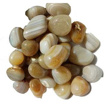 1 lb Agate, Banded tumbled stones