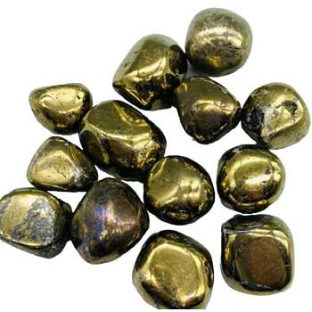 1 lb Chalcopyrite tumbled stones