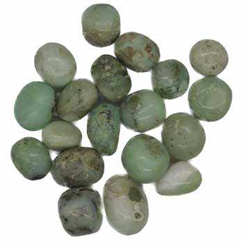 Green Chrysoprase Tumbled Stones, 1 lb