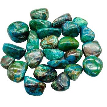 1 lb Chrysocolla tumbled stones