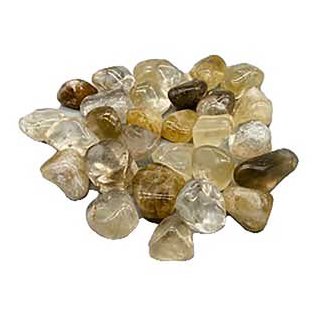 1 lb of natural citrine tumbled stones from Brazil for abundance, healing, and new beginnings
