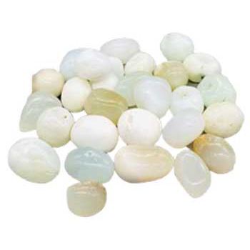 1 lb Jade, White tumbled stones