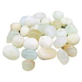 1 lb Jade, White tumbled stones