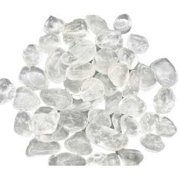 1 lb Clear Quartz tumbled stones