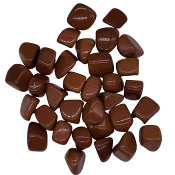 1 lb Goldstone, Red tumbled stones