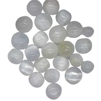1 lb Selenite tumbled stones