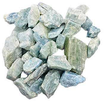 Raw Aquamarine untumbled stones from Brazil for emotional balance and protection for empaths