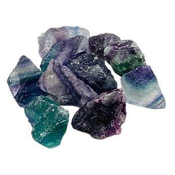 1 lb Fluorite, Rainbow untumbled stones